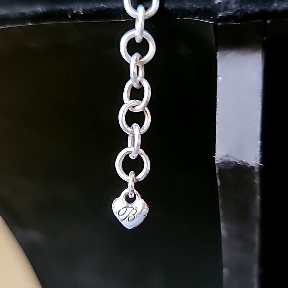 Vintage BRIGHTON Silver Plated Laugh Dream Live Triple Pendant Necklace. - Picture 7 of 7